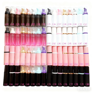 Lash product workshop with lash shampoo bottle customization