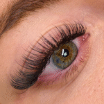 precise classic lash extensions close-up