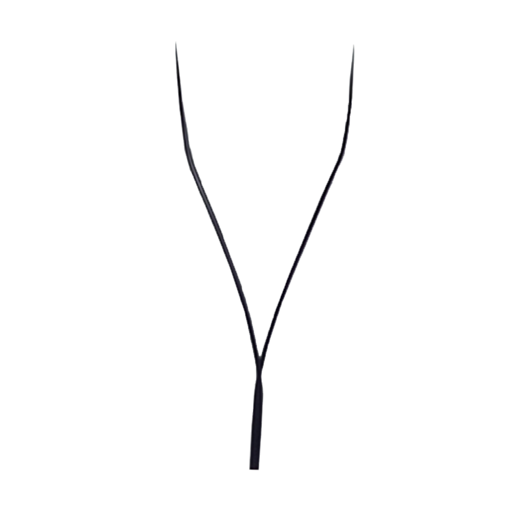 Old YY Lash with a wineglass-shaped tip and wider angle