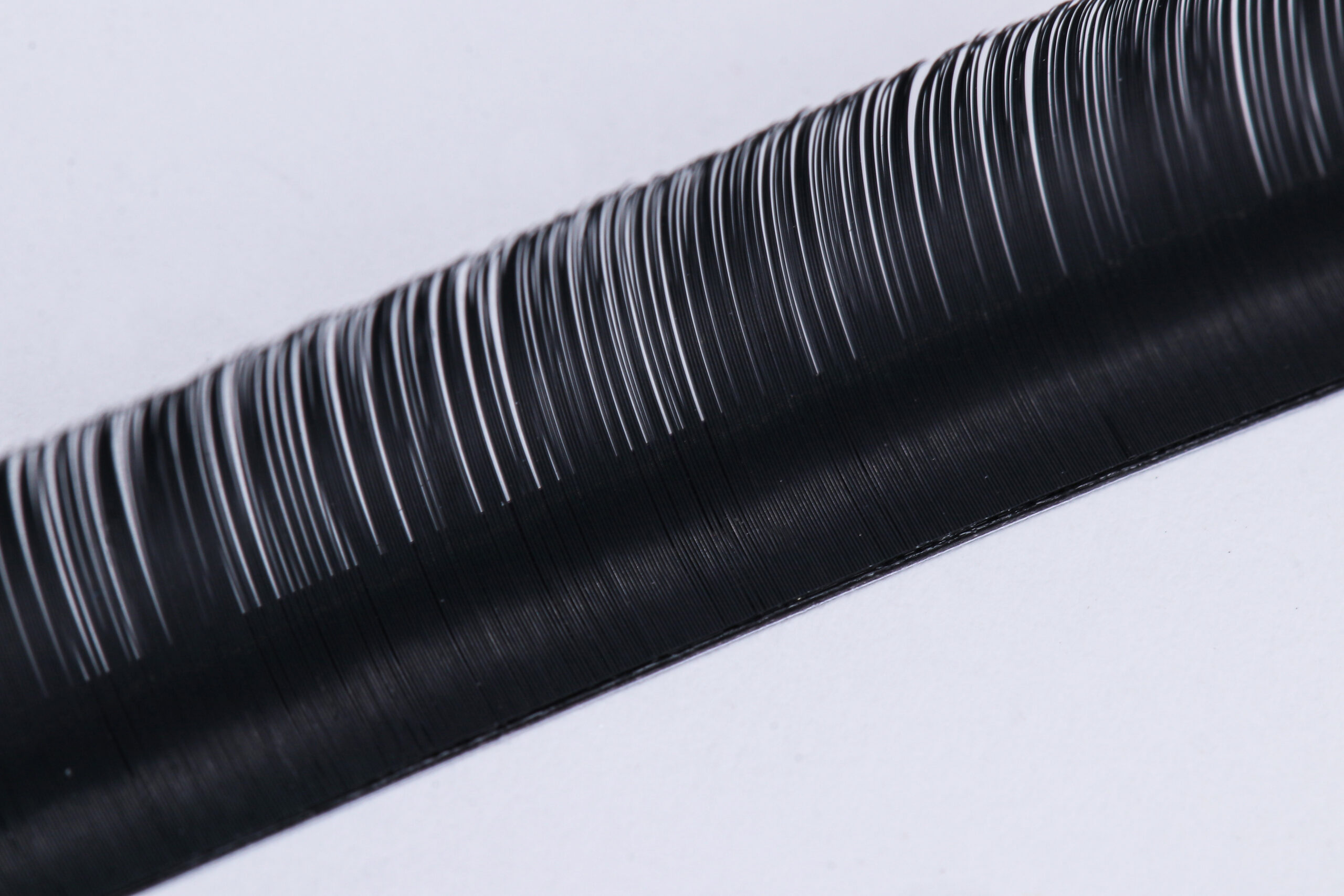 Lash fibers with half shiny, half matte finish
