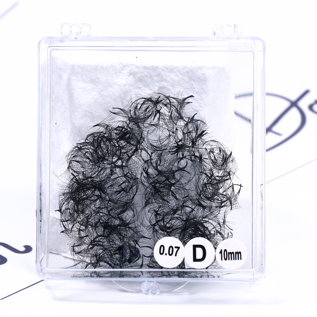 Square box bulk pre-made volume lashes