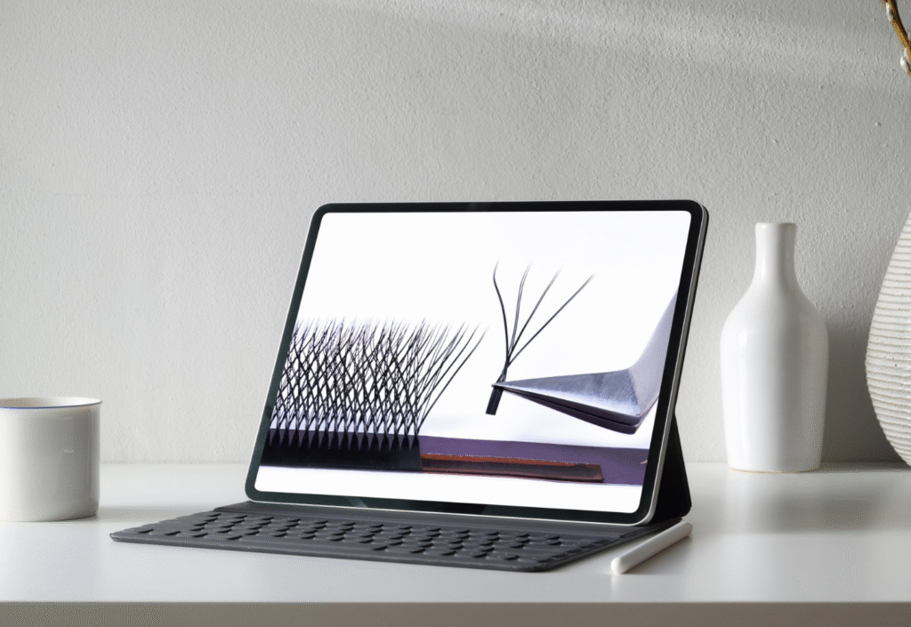 W 8P lash extensions featuring double layer design for maximum volume