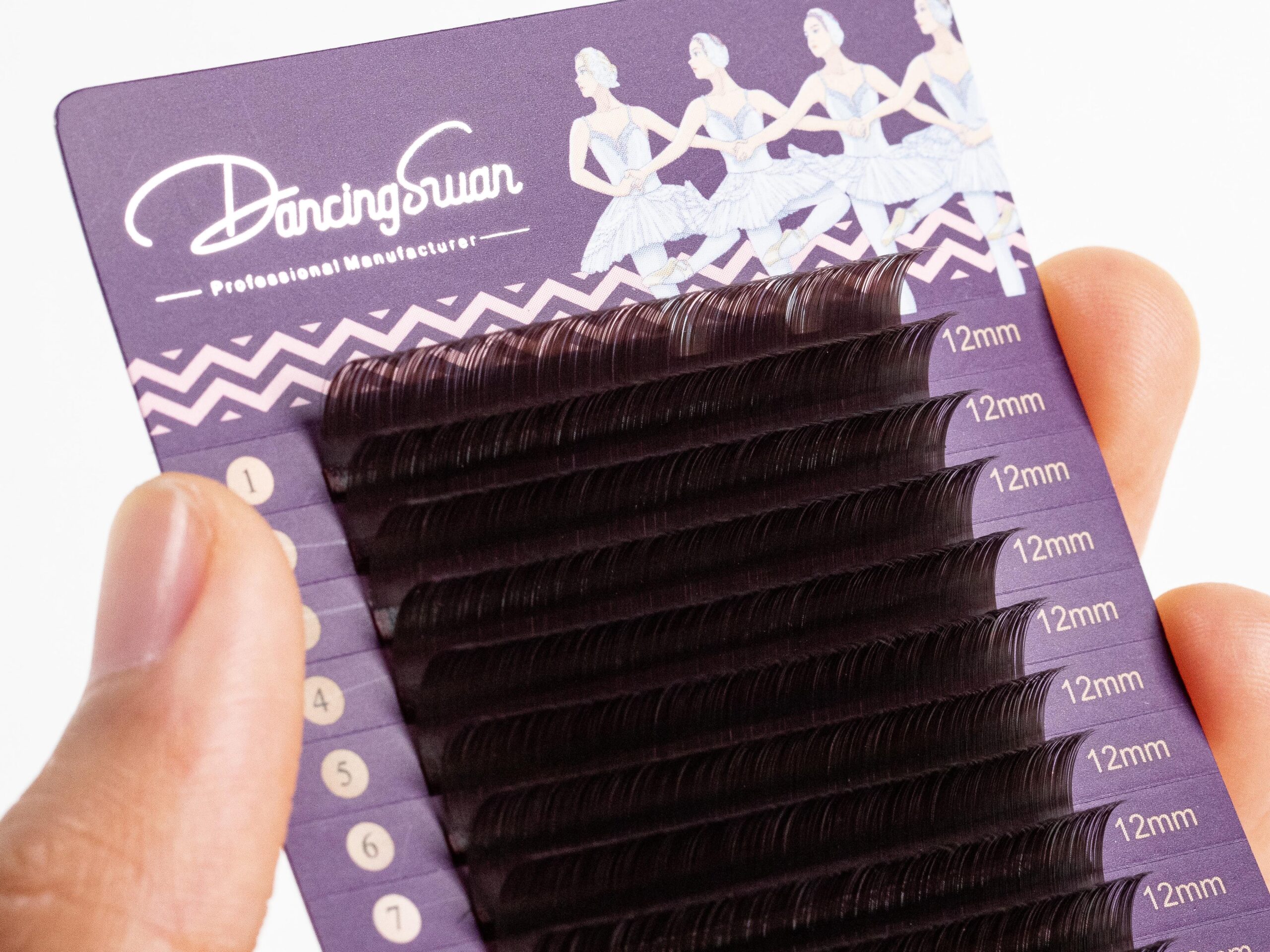 Dark brown eyelashes for a bold yet natural look