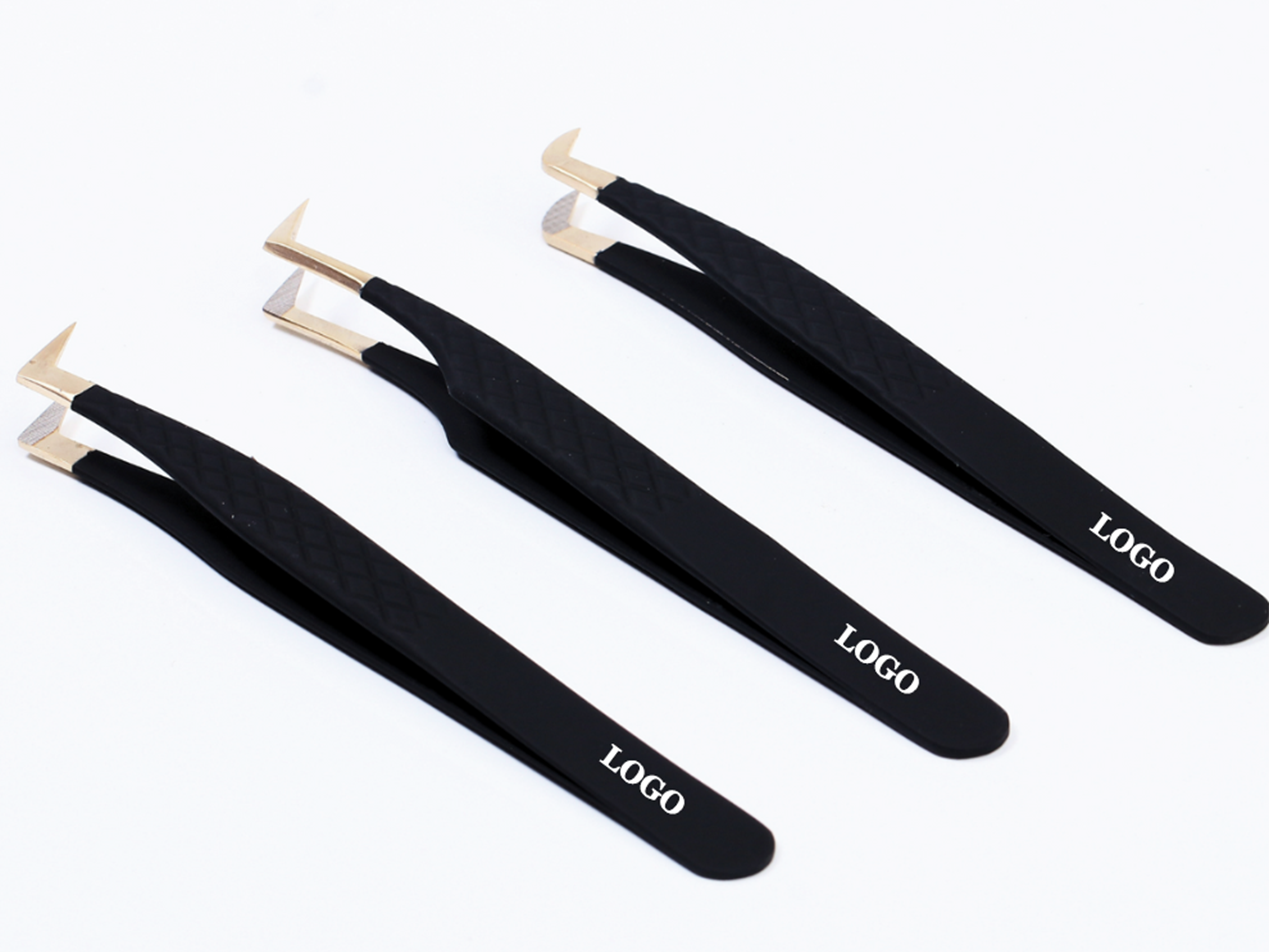 OEM lash tweezers with customized logo and finish