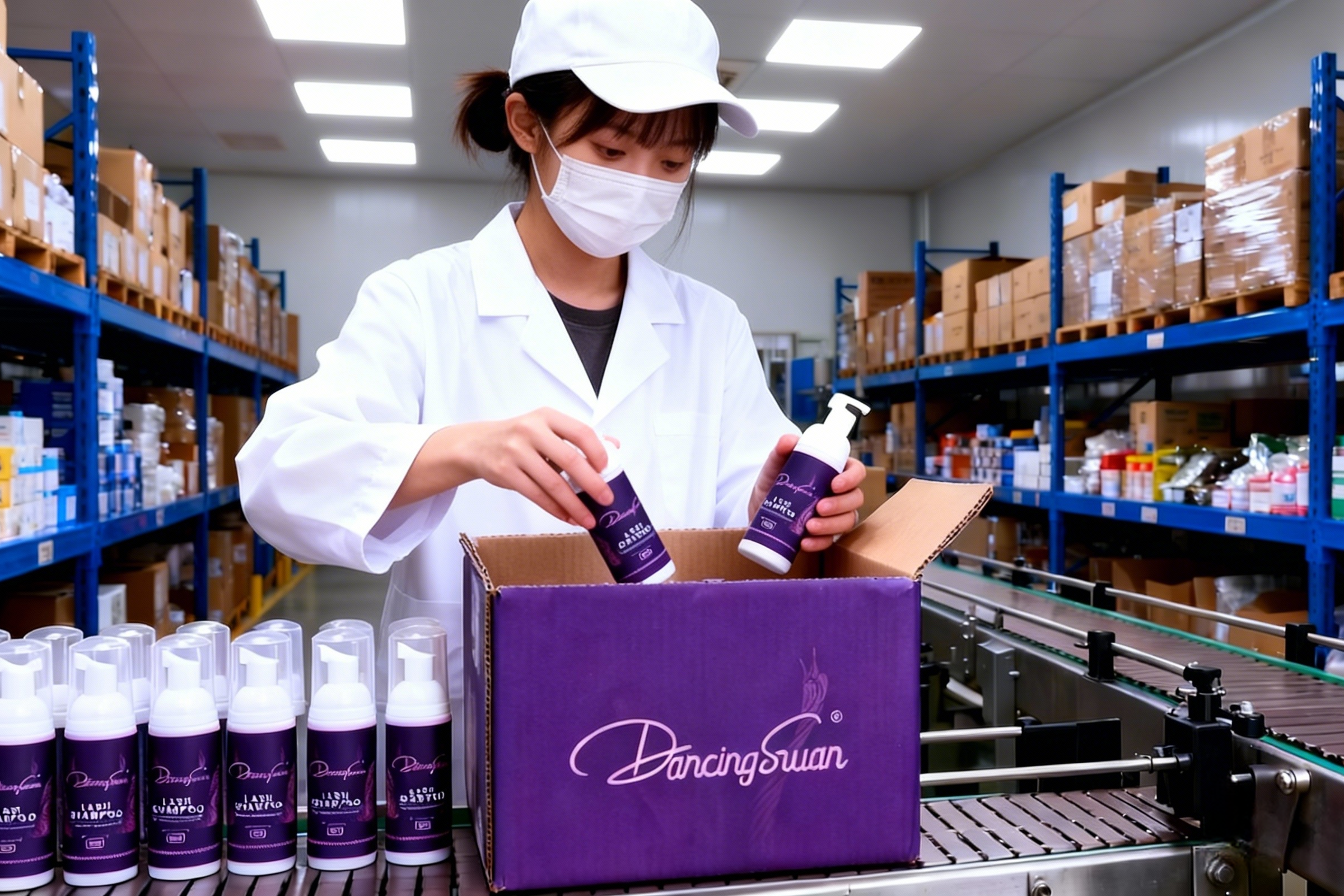 lash shampoo packaging and preparation for delivery