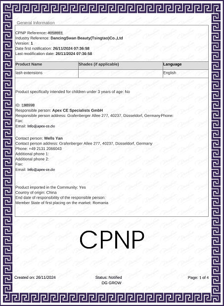Lash Extensions CPNP