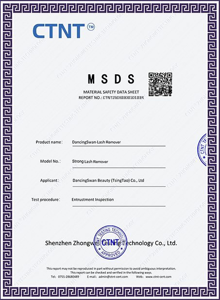 Strong Lash Remover MSDS