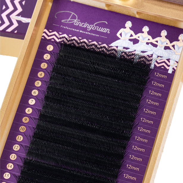 12 rows 8P W lash trays