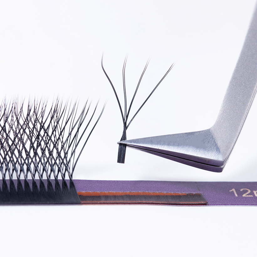 High density 8P W lash extensions