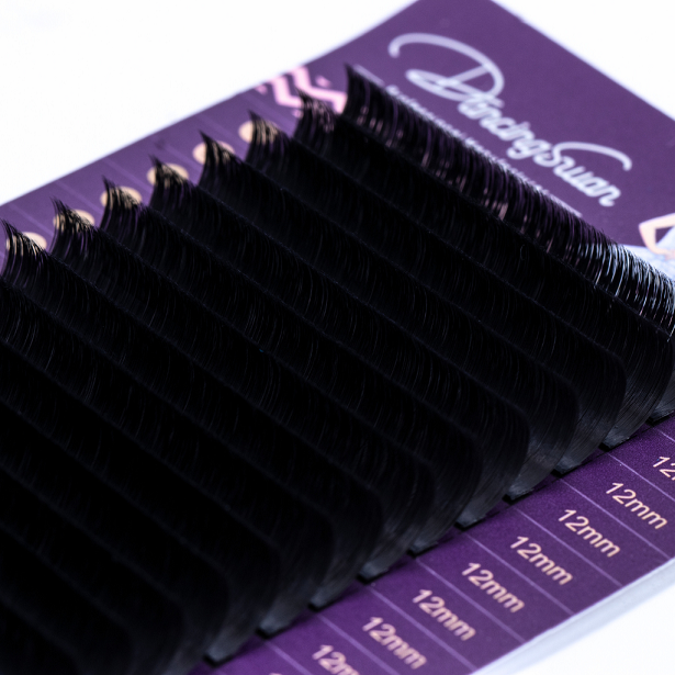 High density easy fanning lash extensions tray