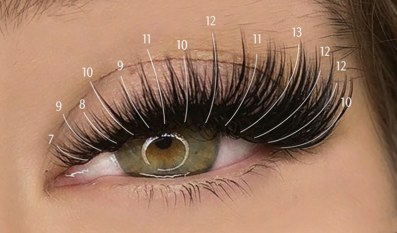 Wispy Cat Eye Lash Mapping