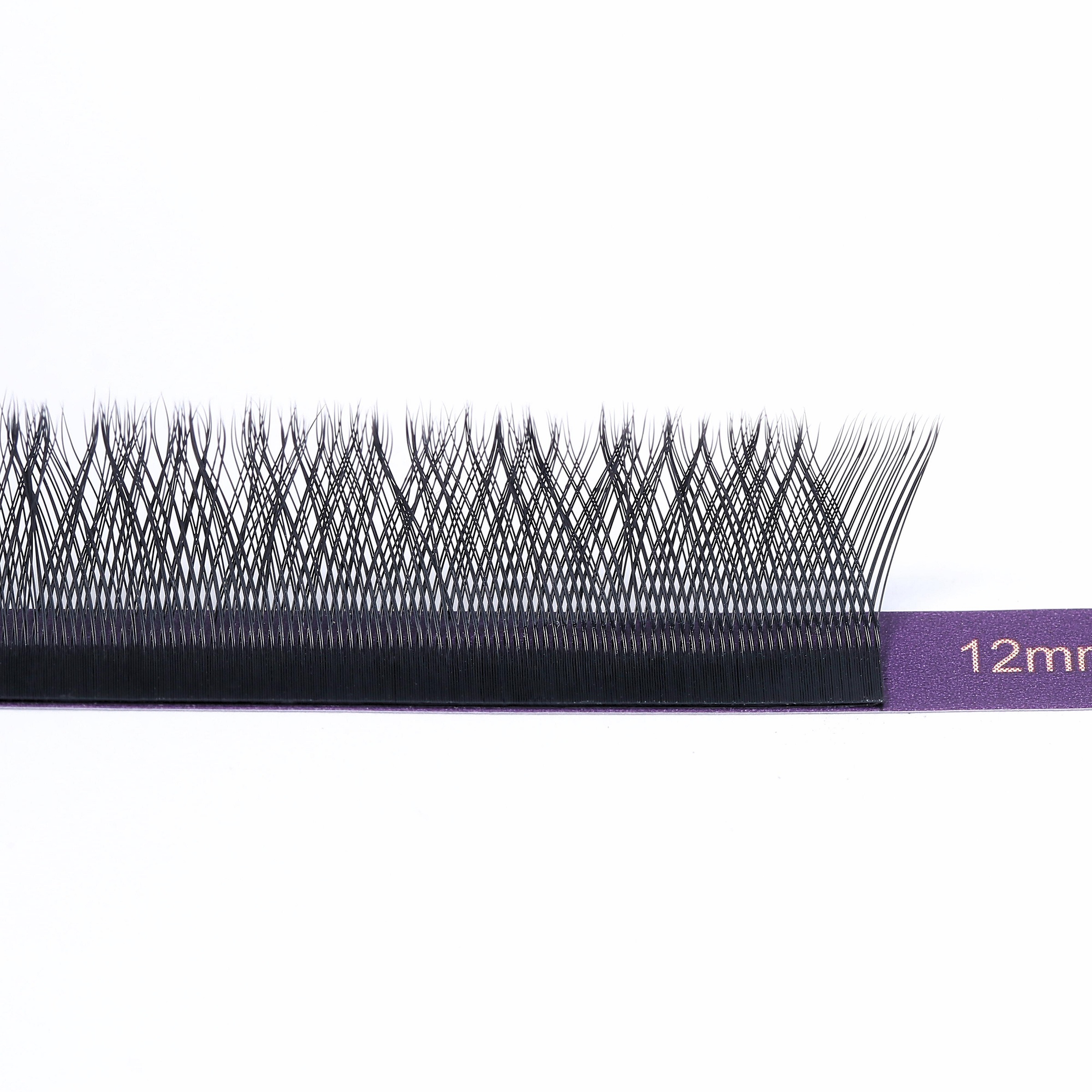 YY single eyelash with cross braided design for natural fuller three dimensional volume